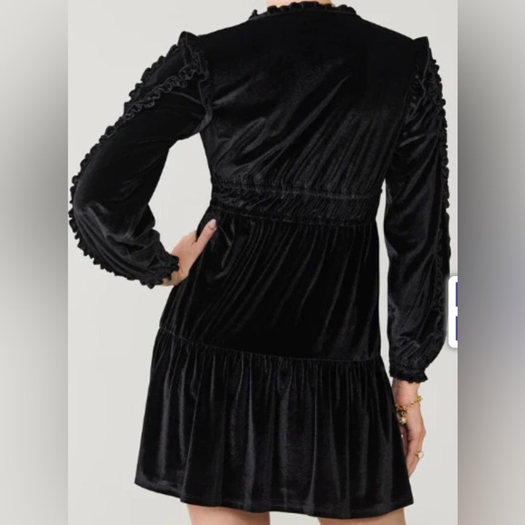 Spartina449 Elegant Black Velvet Dress Size XXL Wilenna Velvet Black Dress NWT - Picture 8 of 17